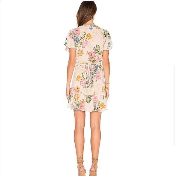 Auguste the Label Delilah Bloom Floral Mini Wrap Dress Size 4/S - Picture 2 of 9